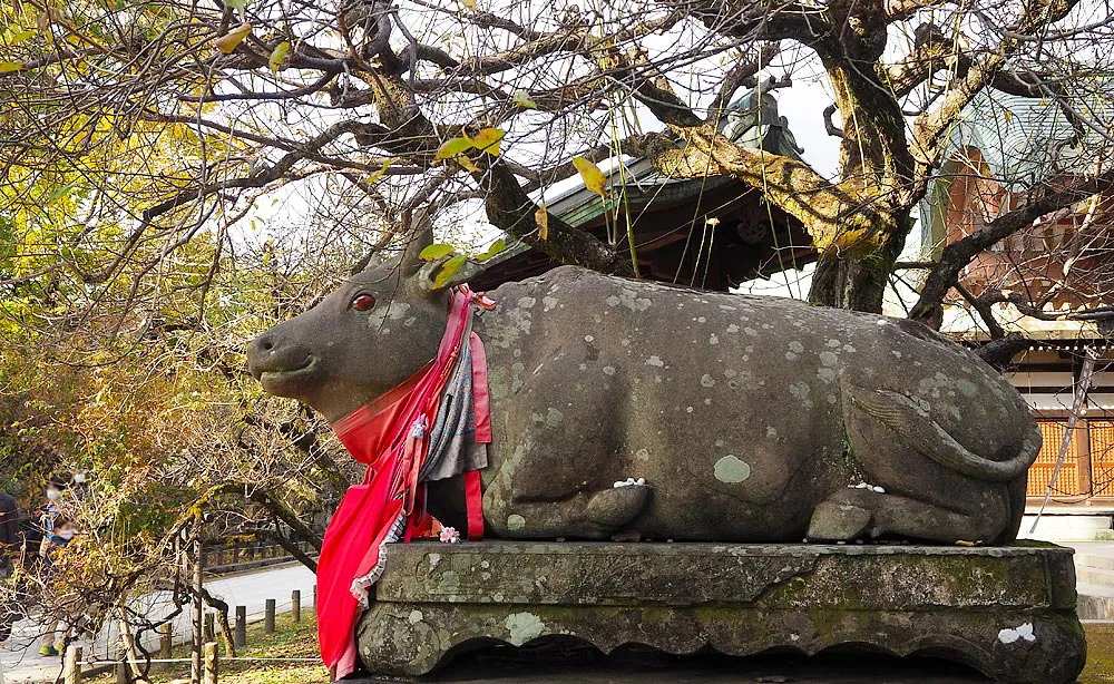 新春の京都で干支の丑づくし