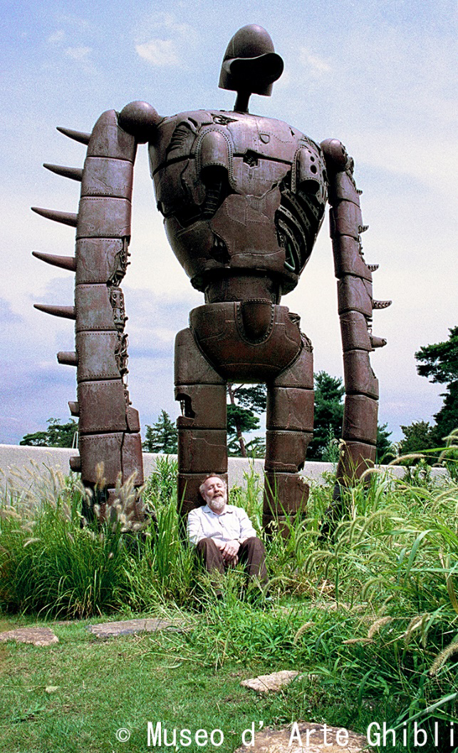 屋上庭園のロボット兵