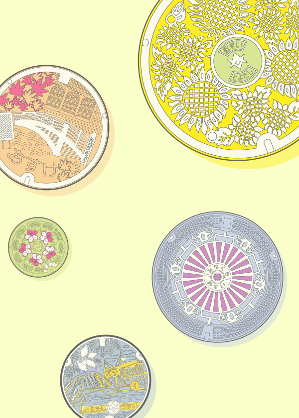 マンホールぬりえ（愛知県）