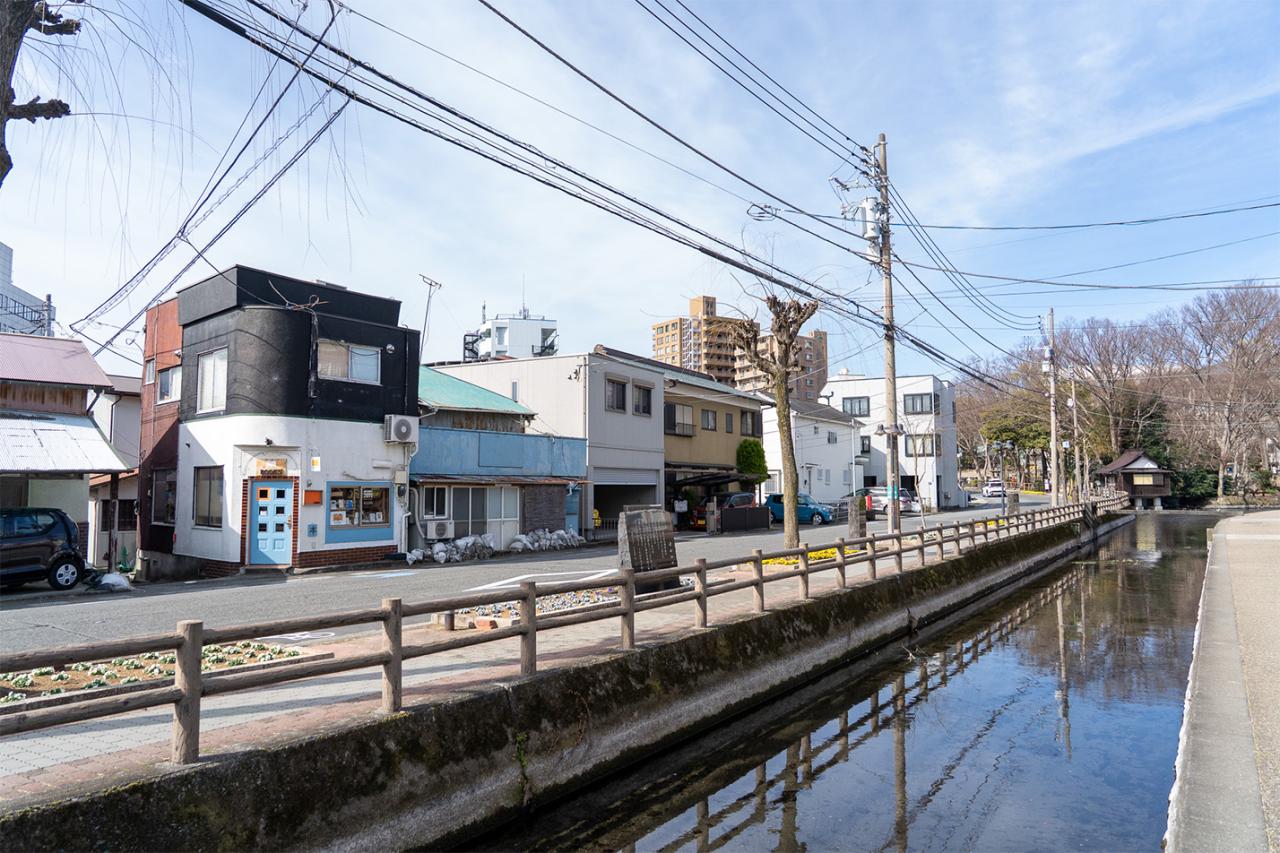 町のいたるところに小川が流れ、清流のせせらぎを感じられる三島。