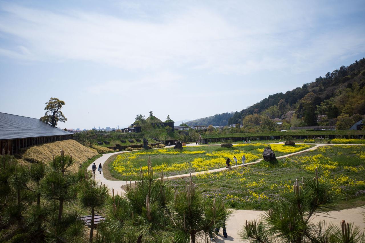 バームファクトリーのテラスから