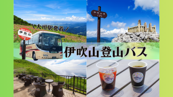 【EX会員価格】バスでラクラク♪夏季限定伊吹山登山バス（大垣駅前⇔伊吹山/往復）