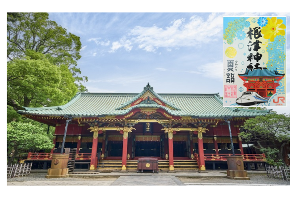 【夏詣】根津神社 切り絵御朱印