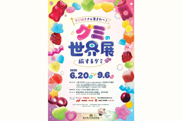 掛川市二の丸美術館（特別展グミの世界展）・掛川市ステンドグラス美術館セット入館券と美術館印